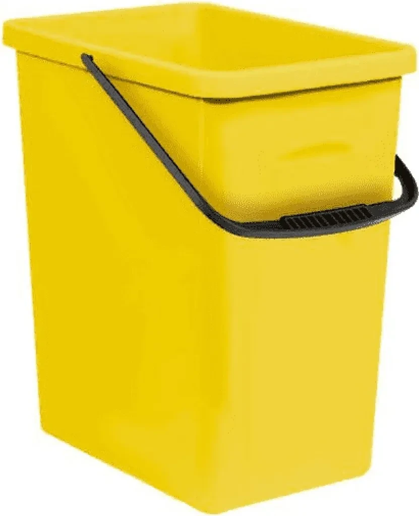 BranQ 1309 Abfalleimer – Gelb, 10 l