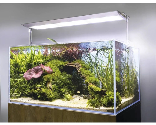 Aquariumbeleuchtung AQUAEL Ultra Slim 90 LED – 90 W, ca. 87 cm, silber