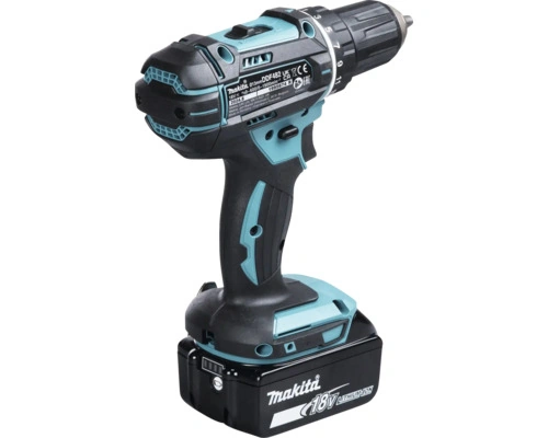 Akku-Bohrschrauber Makita DDF482RFJ 18 V inkl. 2 Akkus (3,0 Ah), Ladegerät & MAKPAC-Systemkoffer