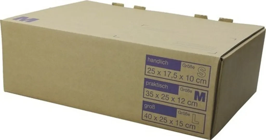 Cargo Point Versandkarton – 250 × 120 × 350 mm, Wellpappe, 9,2 l, bis 25 kg