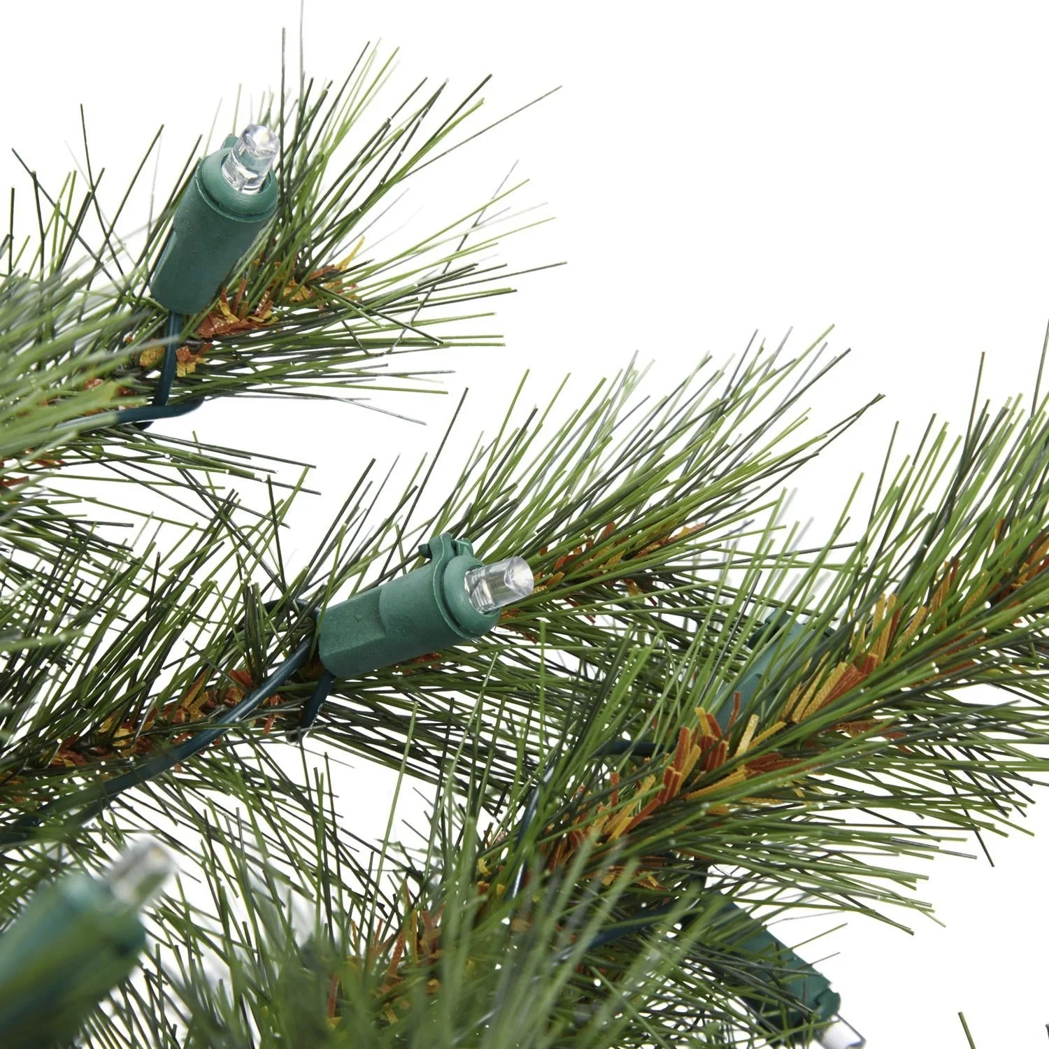 CASAYA - LED-Kunsttanne „Davos“ – 215 cm, grün, beleuchtet