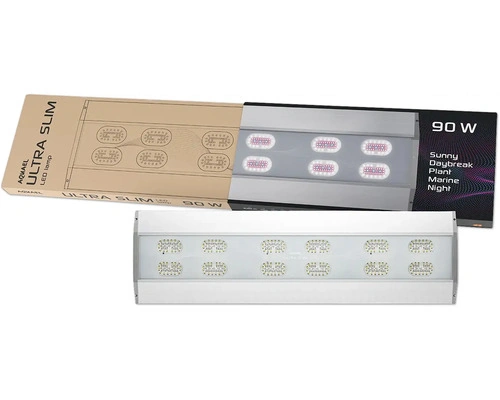 Aquariumbeleuchtung AQUAEL Ultra Slim 90 LED – 90 W, ca. 87 cm, silber