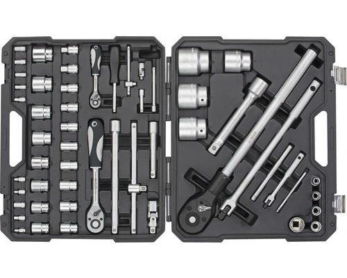 1/4" + 1/2" + 3/4" Steckschlüsselgarnitur WGB 54-tlg