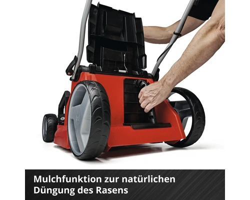 Akku Rasenmäher EINHELL Power-X-Change GE-CM 43 Li M inkl. Mulchkit – 2x18V / 4 Ah
