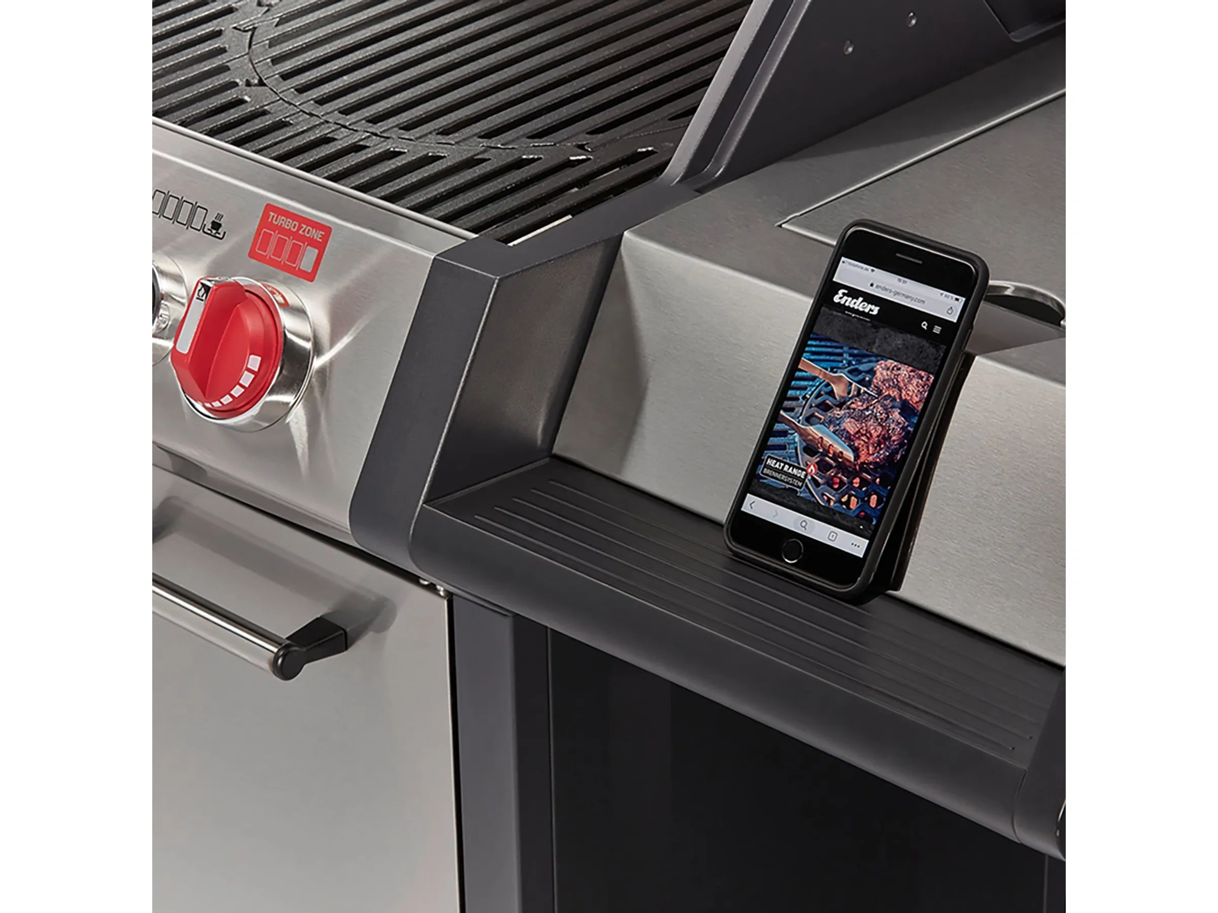 Enders Gasgrill Monroe Pro 4 SIK Turbo mit 4 Brennern und Seitenkocher