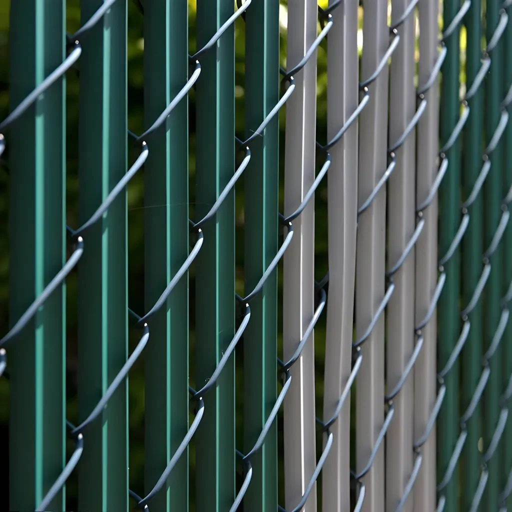 QUEST Sichtschutz-Spaltleiste aus PVC – flexibel, UV-beständig, grün